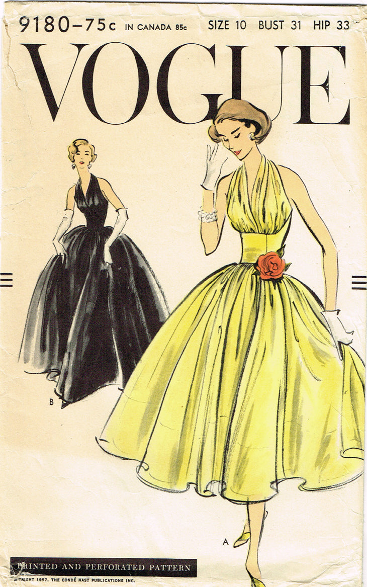 slim fit dress slacks 1950s Vintage Original Vogue Pattern 9180 Misses Cocktail Halter Dress –  Vintage4me2