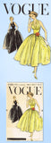 1950s Vintage Original Vogue Pattern 9180 Misses Cocktail Halter Dress 31 Bust