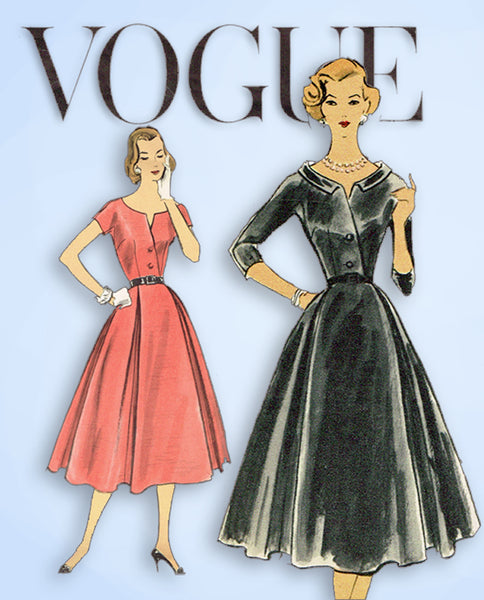 1950s Vintage Vogue Sewing Pattern 9223 Uncut Misses Cocktail Dress 36 –  Vintage4me2
