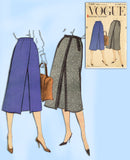 Vogue 9388: 1950s Uncut Classic Misses Skirt Sz 26 W Vintage Sewing Pattern