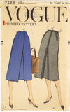 Vogue 9388: 1950s Uncut Classic Misses Skirt Sz 26 W Vintage Sewing Pattern