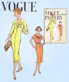 1950s Vintage Vogue Sewing Pattern 9431 Uncut Misses Slender Dress Size 32 Bust