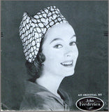 1950s Vintage Vogue Sewing Pattern 9443 Uncut John Frederics Hat Set Sz 23 Head