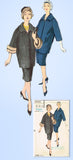 1950s Original Vintage Vogue Sewing Pattern 9599 Uncut Misses Winter Suit Sz 32B