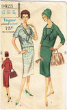 1950s Vintage Vogue Sewing Pattern 9623 Misses Midcentury Mod Suit Size 14 34B