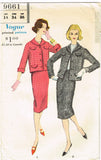 1950s Vintage Vogue Sewing Pattern 9661 Misses 2 Piece Boxy Suit Size 14 34 B