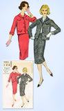 1950s Vintage Vogue Sewing Pattern 9661 Misses 2 Piece Boxy Suit Size 14 34 B