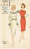 Vogue 9894: 1950s Misses Dress Sz 32 Bust Original Vintage Sewing Pattern - Vintage4me2 