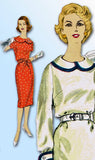 Vogue 9894: 1950s Misses Dress Sz 32 Bust Original Vintage Sewing Pattern - Vintage4me2
