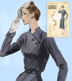 1950s Vintage Vogue Sewing Pattern S-4363 Uncut Plus Size Afternoon Dress 40 B - Vintage4me2