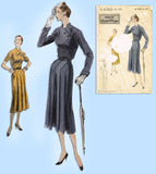 1950s Vintage Vogue Sewing Pattern S-4363 Uncut Plus Size Afternoon Dress 40 B - Vintage4me2