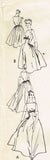 Vogue Special Design S-4707: 1950s Uncut Cocktail Dress 32B VTG Sewing Pattern