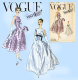 Vogue Special Design S-4707: 1950s Uncut Cocktail Dress 32B VTG Sewing Pattern