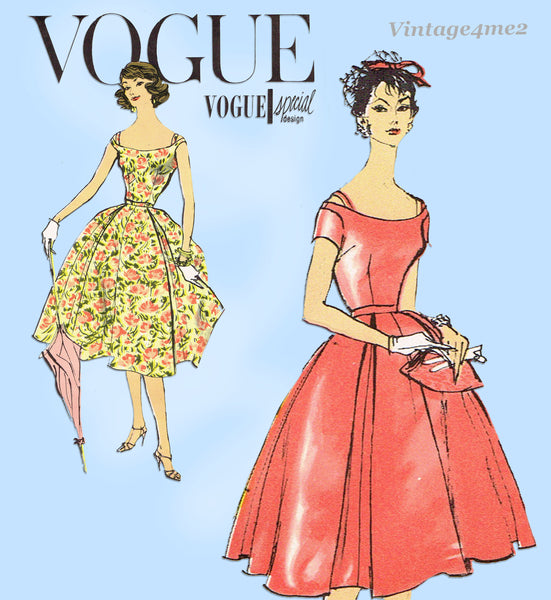 Vogue Special Design S-4882: 1950s Uncut Dress 34 B VTG Sewing Pattern –  Vintage4me2