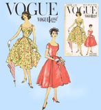 Vogue Special Design S-4882: 1950s Uncut Cocktail Dress 34 B VTG Sewing Pattern