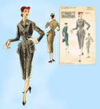 Vogue Special Design S-4243: 1950s Misses Dress Size 32 B Vintage Sewing Pattern