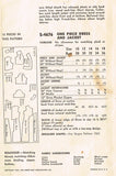 1950s Vintage Vogue Special Design Sewing Pattern S-4676 Misses Wiggle Dress 34B