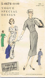 1950s Vintage Vogue Special Design Sewing Pattern S-4676 Misses Wiggle Dress 34B