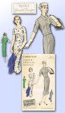 1950s Vintage Vogue Special Design Sewing Pattern S-4676 Misses Wiggle Dress 34B