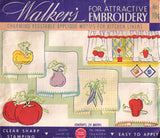 1930s VTG Joseph Walker Embroidery Transfer 704 Applique Veggie Tea Towels Uncut - Vintage4me2