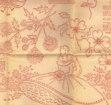 1940s Original Uncut Workbasket Embroidery Transfer 60 Baby Bibs Flowers & More - Vintage4me2