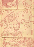 1940s Workbasket Embroidery Transfer #71 Uncut Lion Toy Garden Girl & More