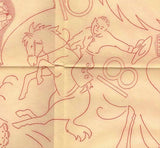 1940s Workbasket Embroidery Transfer #71 Uncut Lion Toy Garden Girl & More