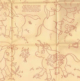 1940s Workbasket Embroidery Transfer #74 Uncut Donkey Tea Towels & Giraffe Toy