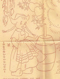 1940s Workbasket Embroidery Transfer 76 Uncut Darlin Baby Shoe Pattern ORIG