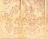 1940s Workbasket Embroidery Transfer #84 Uncut Flower Face Potholders & More