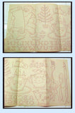 1950s Workbasket Embroidery Transfer 15 Merry Christmas Santa & Happy Dishes FF