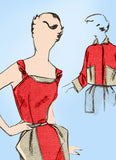 1950s Vintage Woman's Day Sewing Pattern 5023 Uncut Misses Dress & Jacket Sz 34B - Vintage4me2