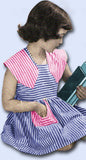 Women's Day 5037: 1950s Vintage Sewing Pattern Girls Sundress Size 10 Darling Lines