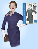 1950s Vintage Woman's Day Sewing Pattern 5051 Uncut Misses Dress & Jacket Sz 34B