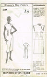 1950s Vintage Womans Day Sewing Pattern 5117 Uncut Misses Cheongsam Dress Sz 36B