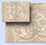 1930s Uncut Weldon English Embroidery Transfer 21102 Flowers and Bows April 1938