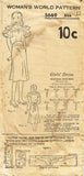 1930s Vintage Woman's World Sewing Pattern 5669 Little Girls Party Dress Size 12 - Vintage4me2