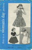 1950s Vintage Woman's Day Sewing Pattern 5068 Easy Toddler Girls Sun Dress Sz 6 -Vintage4me2