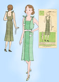 Woman's World 5808: 1930s Teen Girls Sun Back Dress Sz 14 Vintage Sewing Pattern