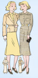 1930s Vintage Womans World Sewing Pattern 5822 Uncut Girls Dress & Jacket Size 8