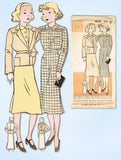 1930s Vintage Womans World Sewing Pattern 5822 Uncut Girls Dress & Jacket Size 8